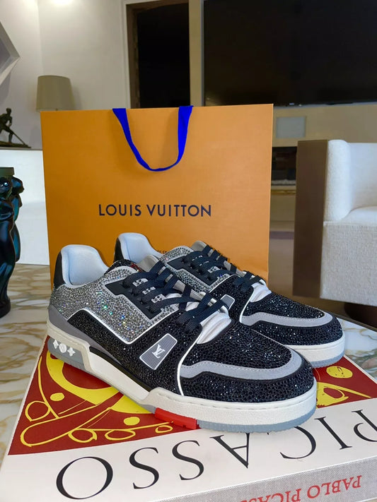 Louis Vuitton Trainer Crystal Rhinestone